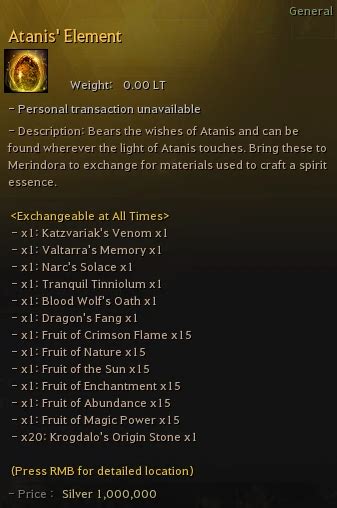 atanis' element